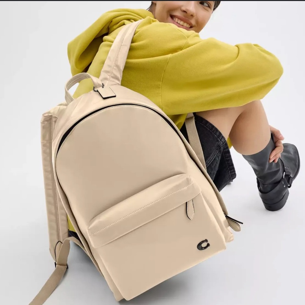 Beige Everyday "Hall" Backpack - Women's Classic Coach Backpack